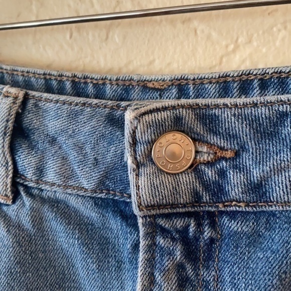 Topshop Moto raw hem mini denim skirt - Picture 8 of 13